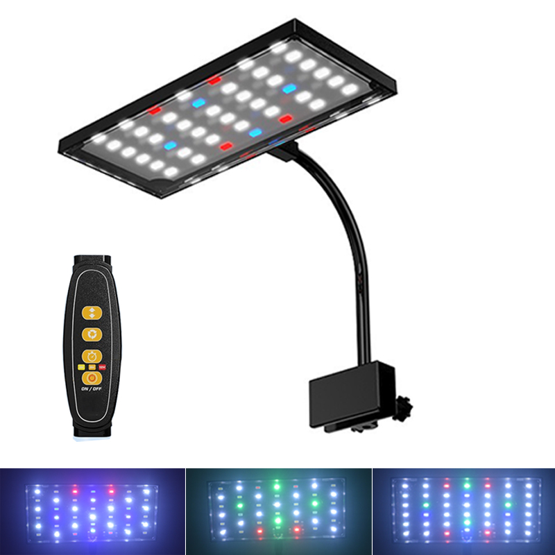 Plant Grow Light Full Spectrum Clip On - Luz LED USB para Aquário, Lâmpada