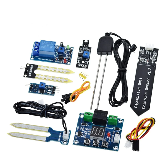Soil Moisture Sensor Relay Module Arduino - Sensor capacitivo de umidade do solo