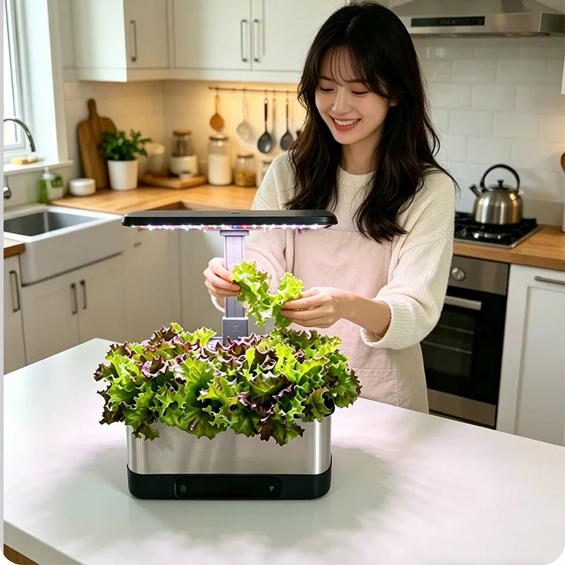 Indoor Herb Garden Grow Light Smart Kit - Kit de Sistema de Cultivo Hidropônico