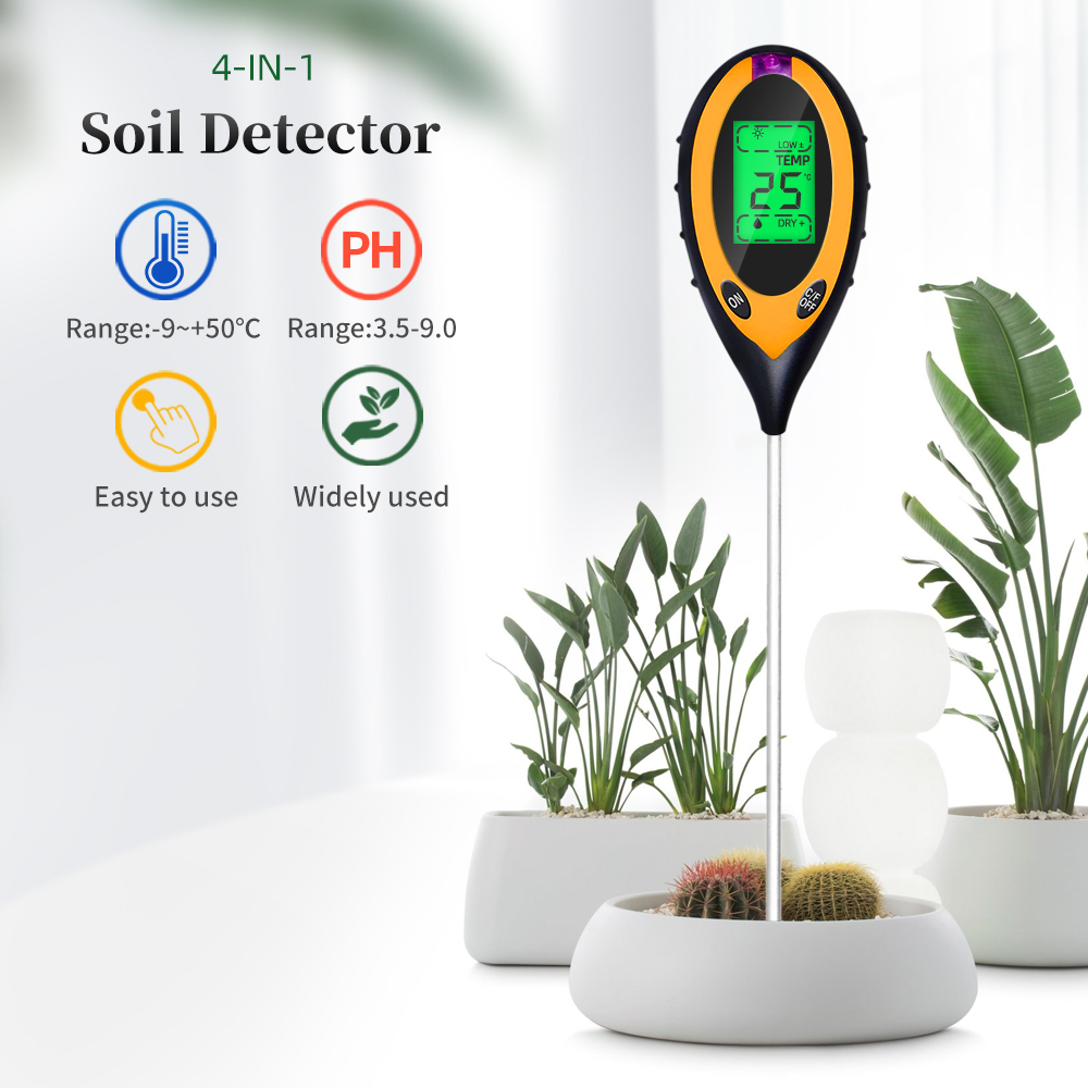 Soil Ph Meter 3 In 1 Moisture Sunlight - Medidor de ph do solo 2/3/4/5