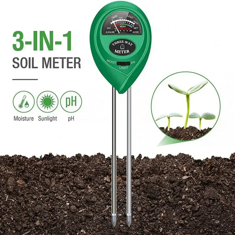 Soil Ph Meter 3 In 1 Moisture Sunlight - 3 em 1 umidade luz solar