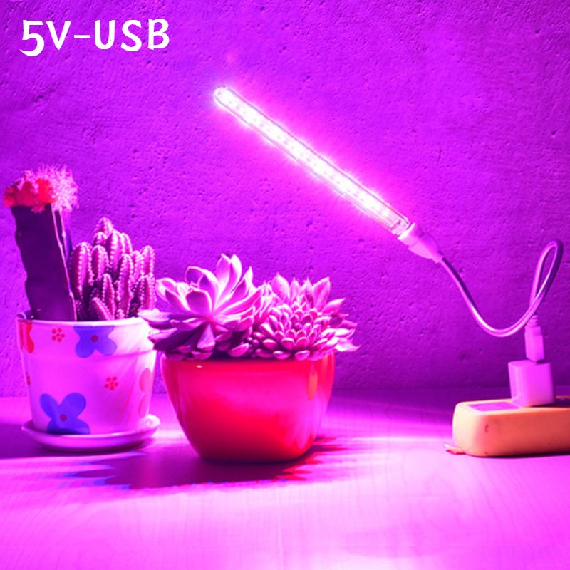 Plant Grow Light Full Spectrum Clip On - Portátil USB LED Planta Crescer Luz,