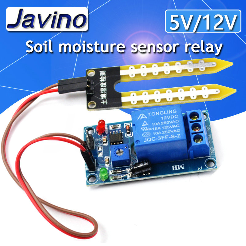 Soil Moisture Sensor Relay Module Arduino - Capacitivo Módulo Sensor De Umidade Do