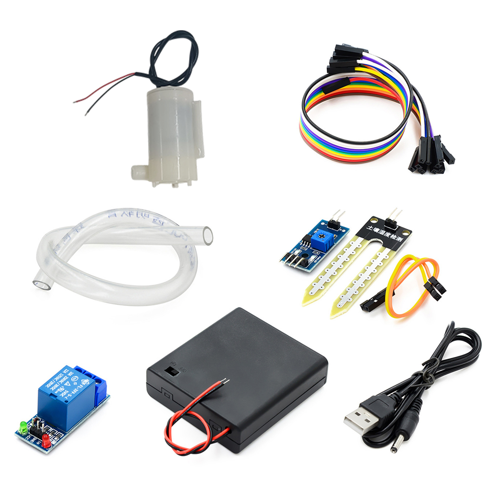Soil Moisture Sensor Relay Module Arduino - Módulo de Irrigação Automática DIY, Kit