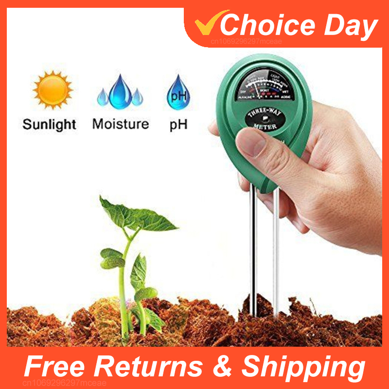 Soil Ph Meter 3 In 1 Moisture Sunlight - 3 em 1 medidor de ph