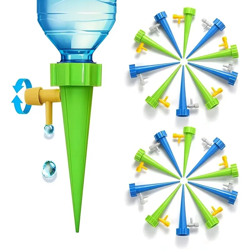 Automatic Plant Watering Spikes Drip Kit - Sistema de Irrigação Automático com Gotejador