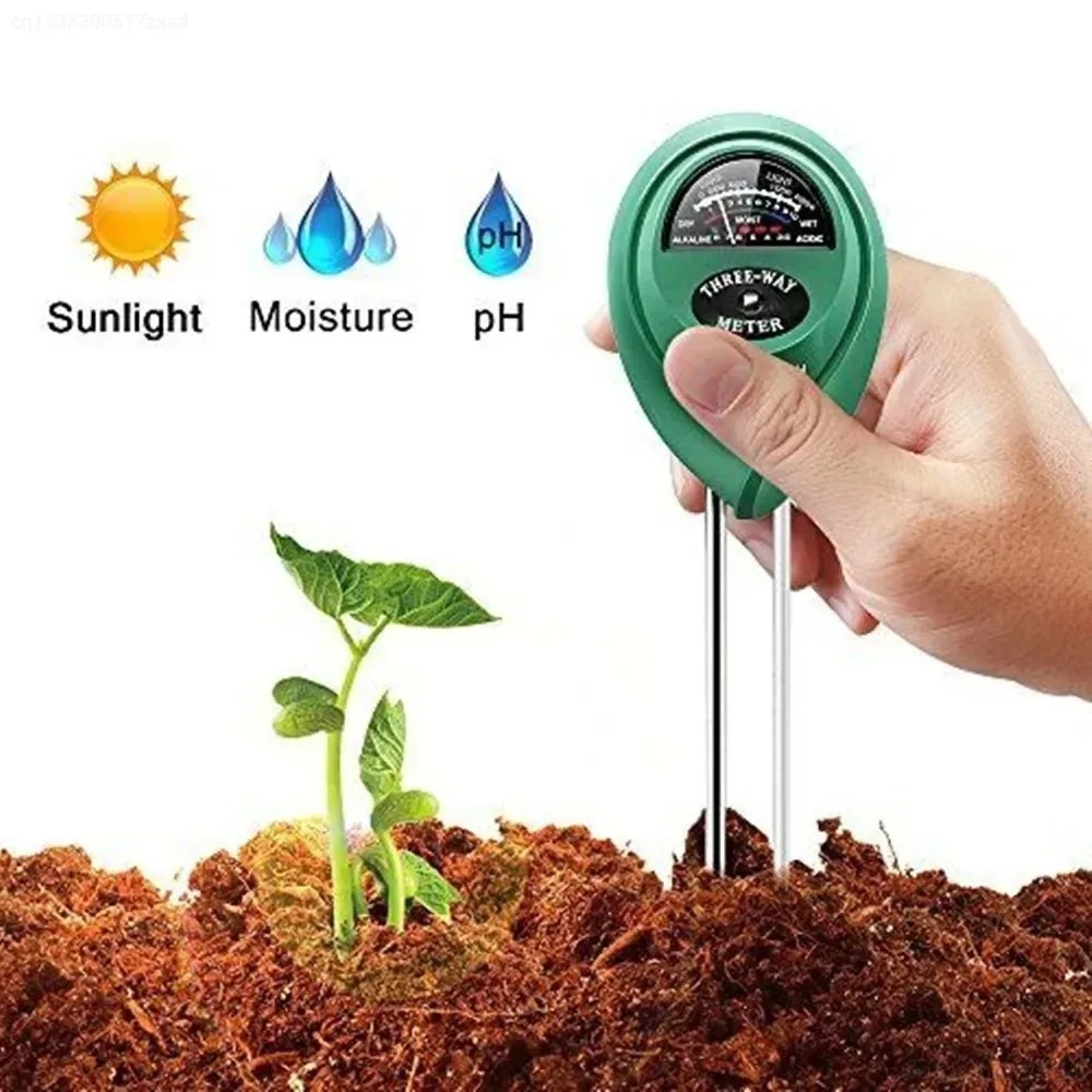 Medidor de pH do Solo 3 em 1:  - Soil Ph Meter 3 In 1 Moisture Sunlight avaliação e preço