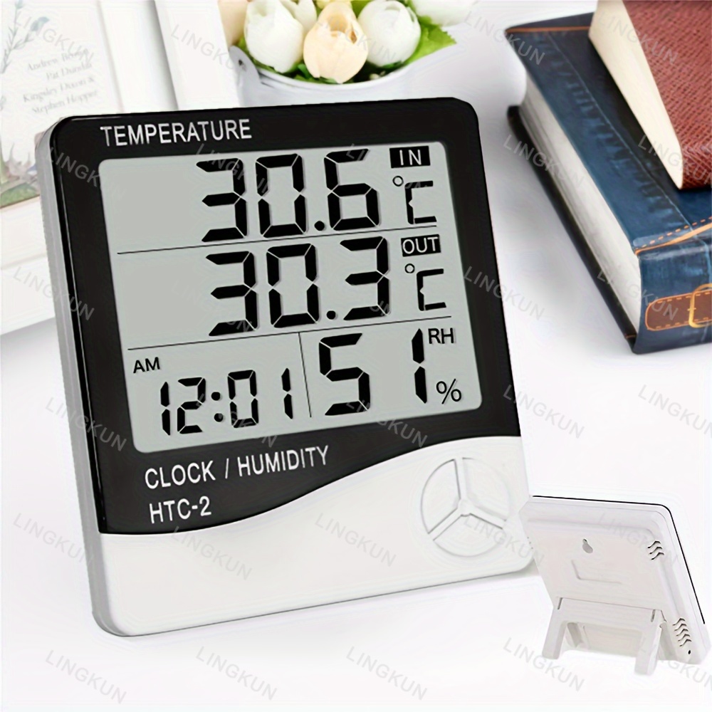 Lcd digital termômetro higrôme - Wireless Weather Station Indoor Outdoor avaliação e preço