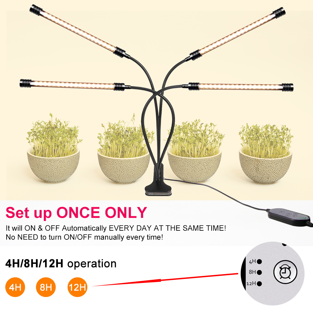 Diodo emissor de luz phyto cre - Plant Grow Light Full Spectrum Clip On avaliação e preço