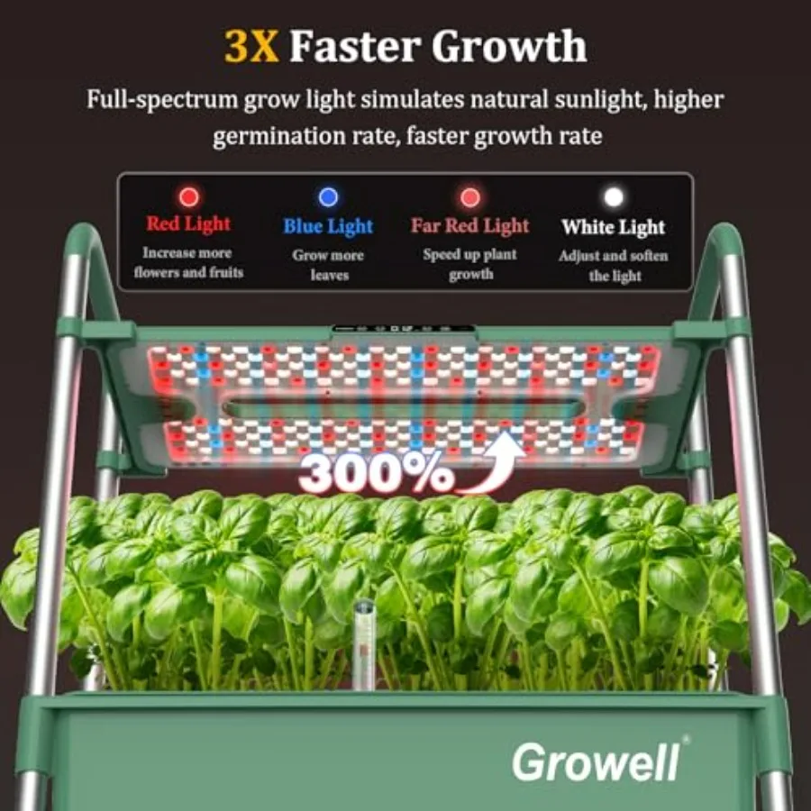 Kit de Sistema de Cultivo Hidr - Indoor Herb Garden Grow Light Smart Kit avaliação e preço