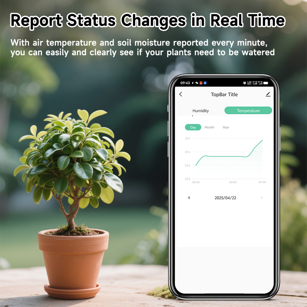 Sensor de Umidade e Temperatur - Wifi Soil Moisture Sensor Garden App avaliação e preço
