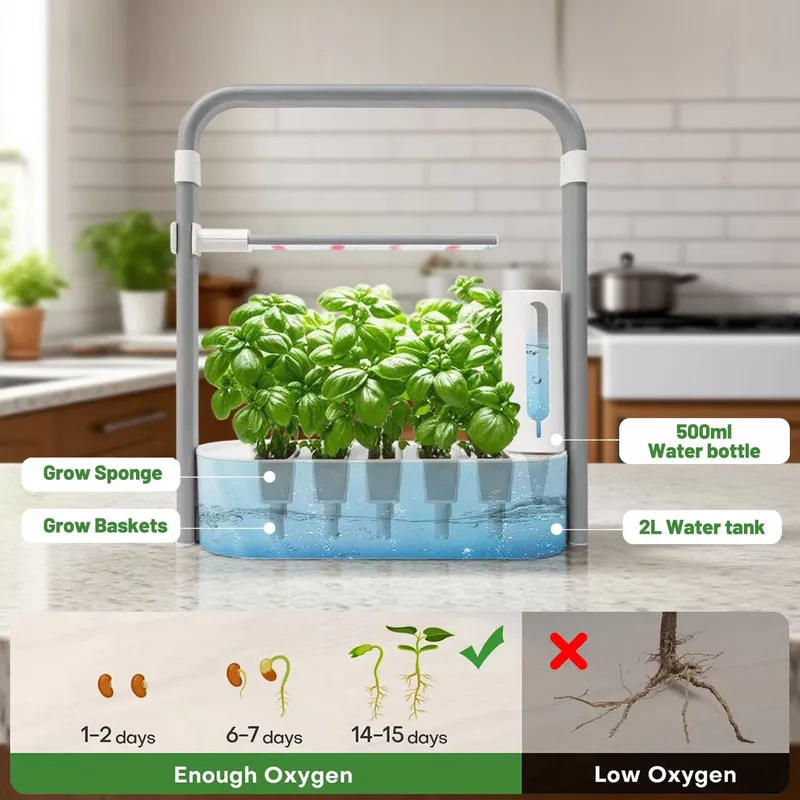 Kit de Jardim Hidropônico com  - Indoor Herb Garden Grow Light Smart Kit avaliação e preço