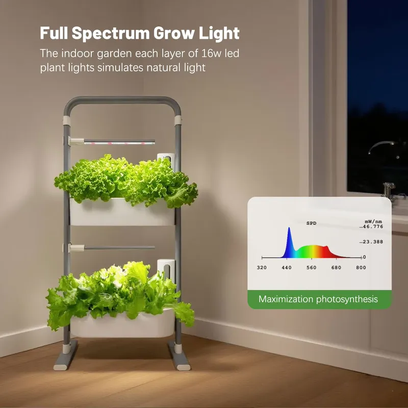 Kit de Jardim Hidropônico com  - Indoor Herb Garden Grow Light Smart Kit avaliação e preço