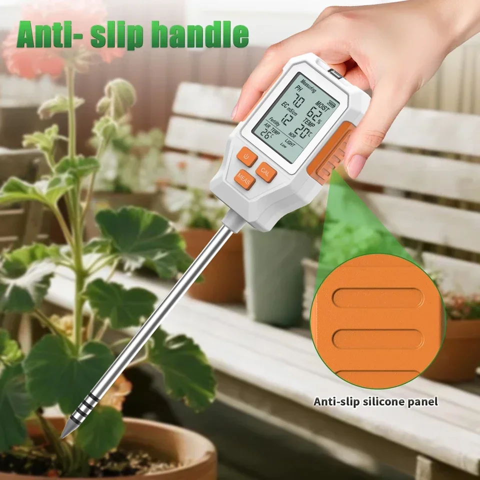 Detector de Solo com Display L - Soil Ph Meter 3 In 1 Moisture Sunlight avaliação e preço