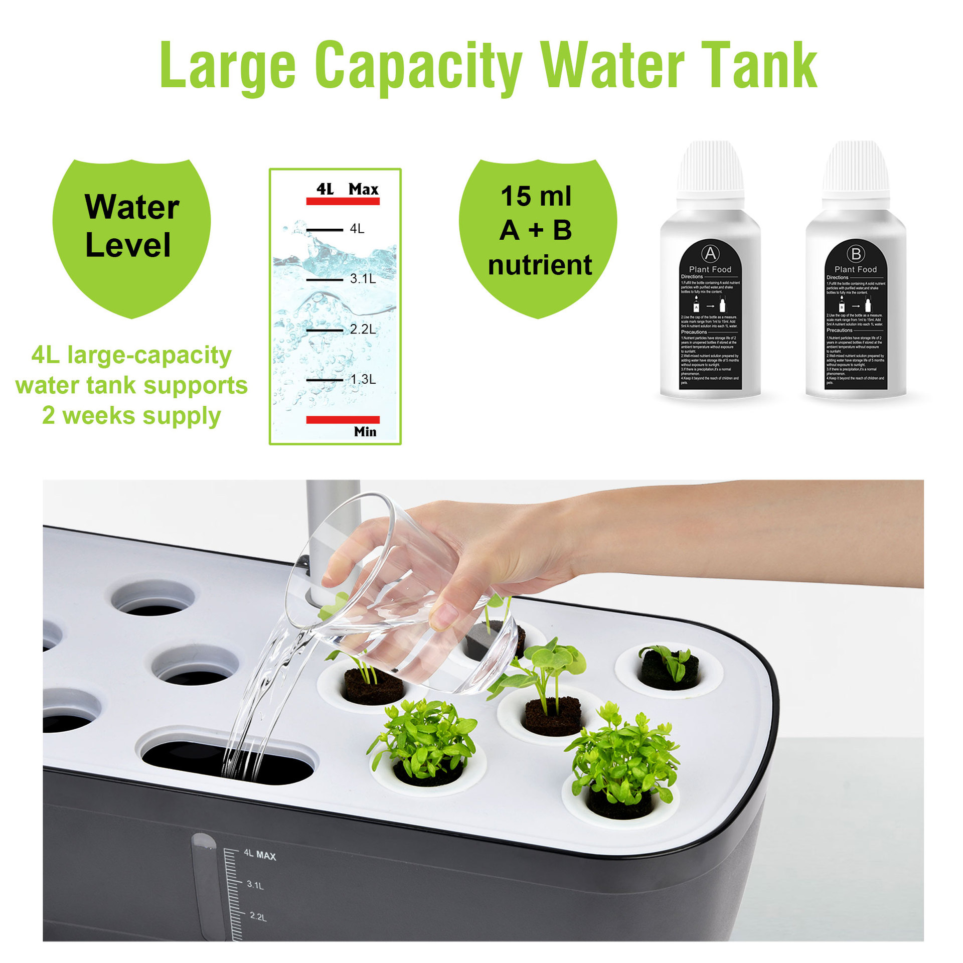 Sistema de cultivo hidropônico - Indoor Herb Garden Grow Light Smart Kit avaliação e preço