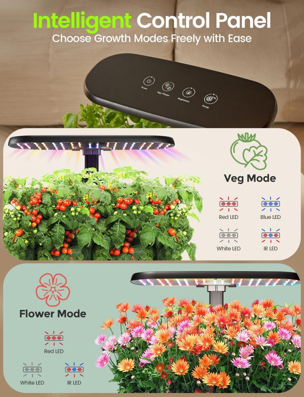 Kit de Jardim de Ervas Interno - Indoor Herb Garden Grow Light Smart Kit avaliação e preço