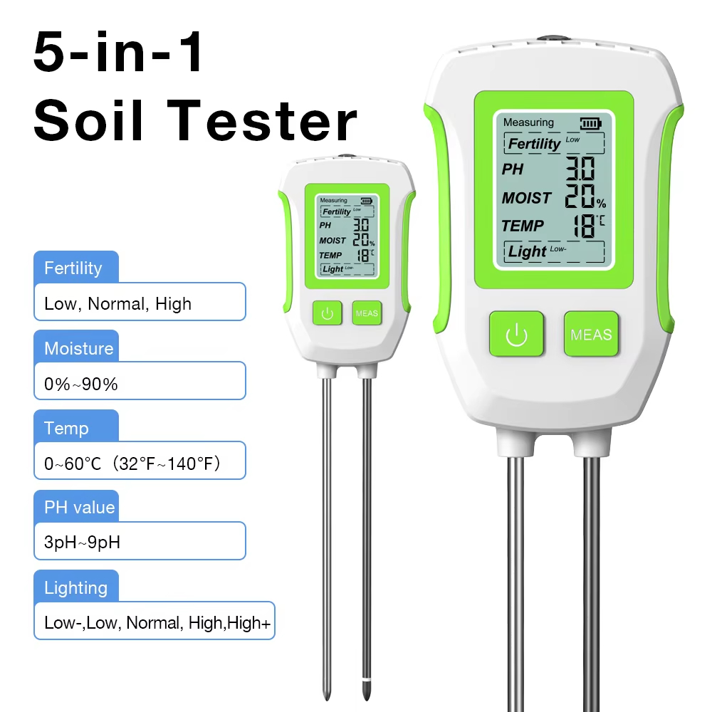 3/5 em 1: Testador de solo mul - Soil Ph Meter 3 In 1 Moisture Sunlight avaliação e preço