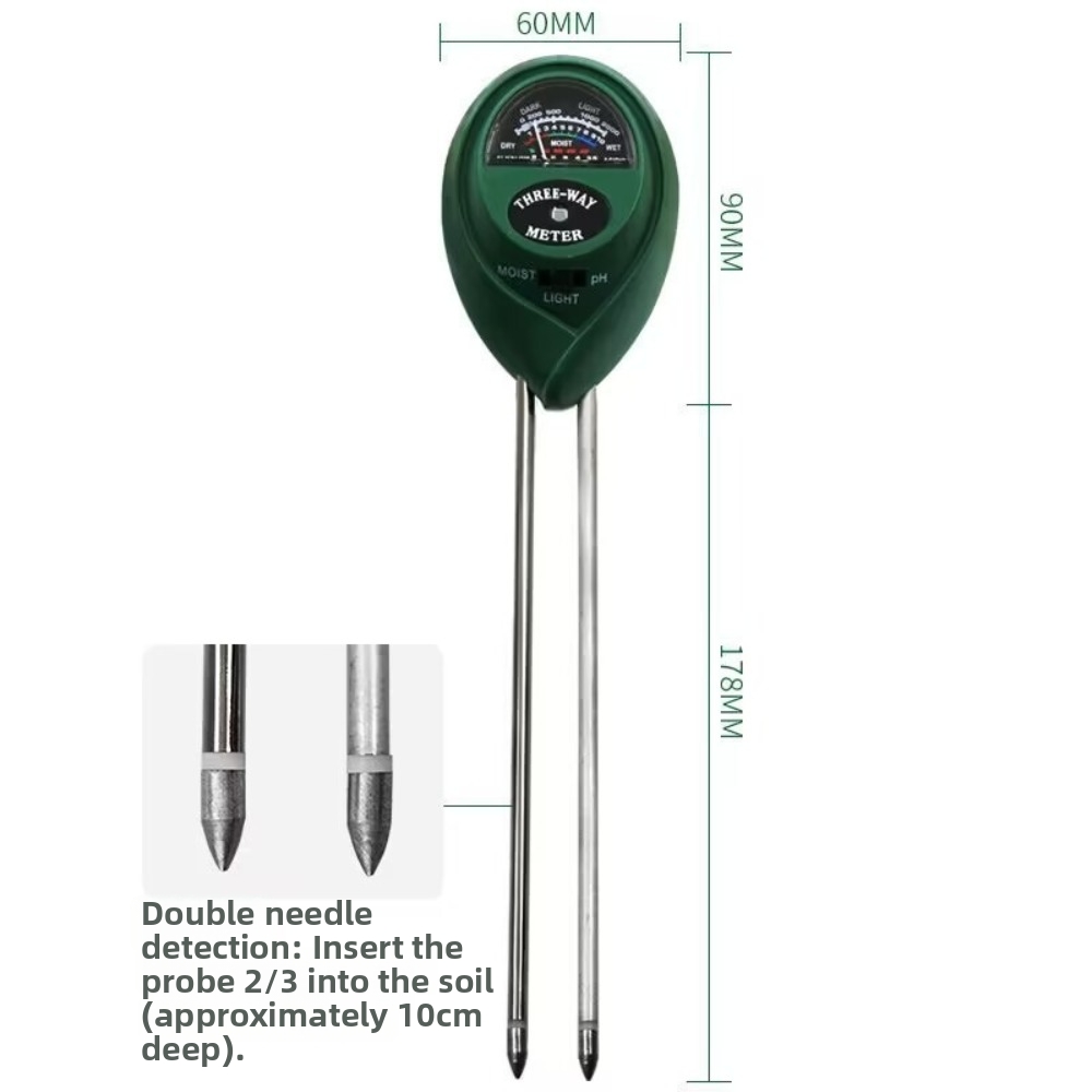 Medidor de pH do Solo 3 em 1,  - Soil Ph Meter 3 In 1 Moisture Sunlight avaliação e preço