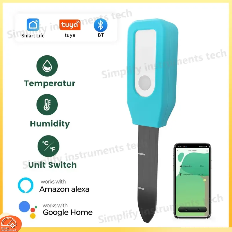 Sensor de Umidade e Temperatur - Wifi Soil Moisture Sensor Garden App avaliação e preço