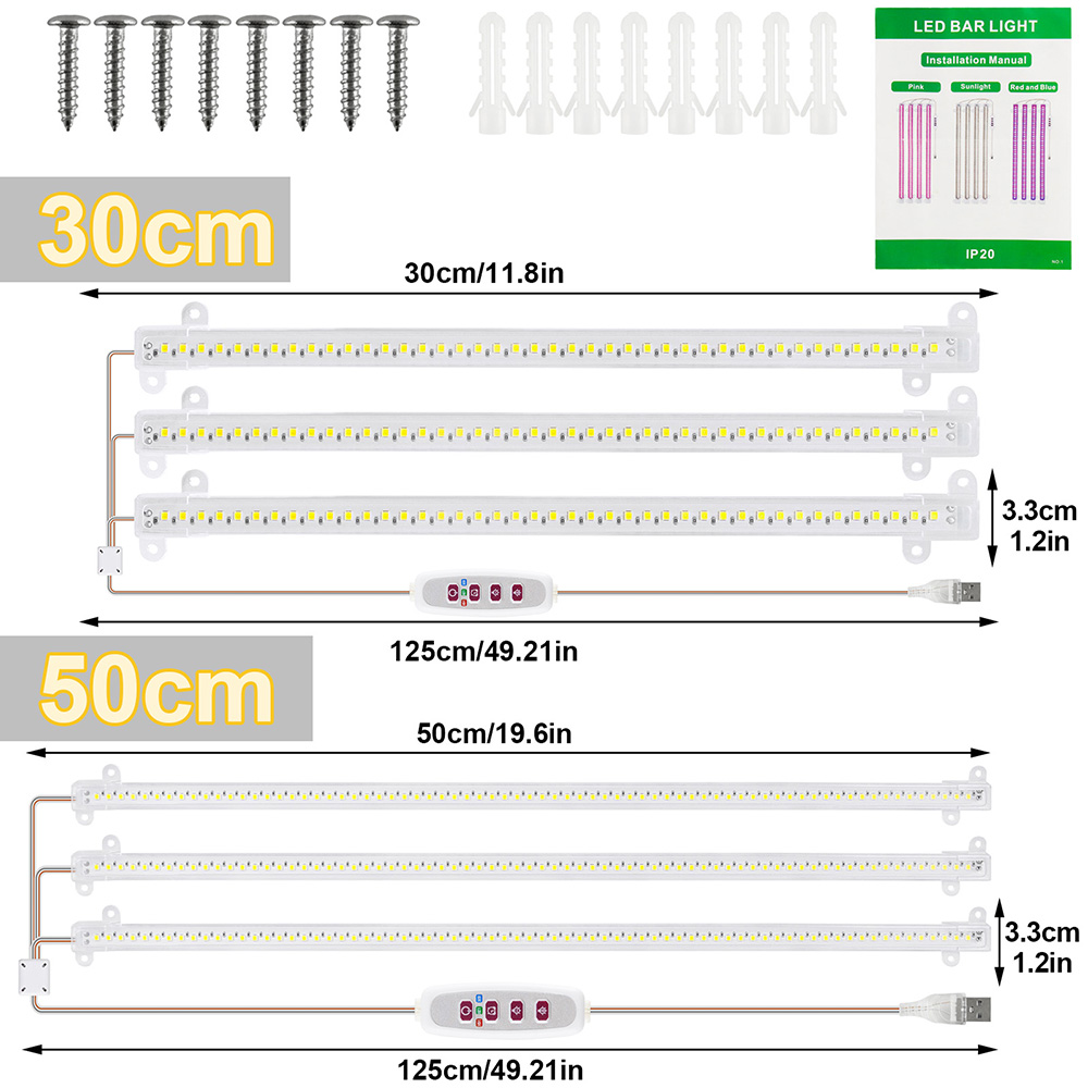 1/2/3/4 cabeça led cresce tubo - Plant Grow Light Full Spectrum Clip On avaliação e preço