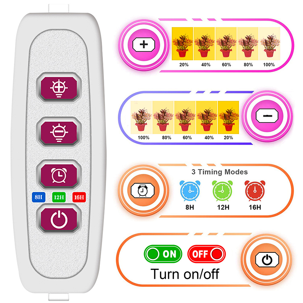 1/2/3/4 cabeça led cresce tubo - Plant Grow Light Full Spectrum Clip On avaliação e preço