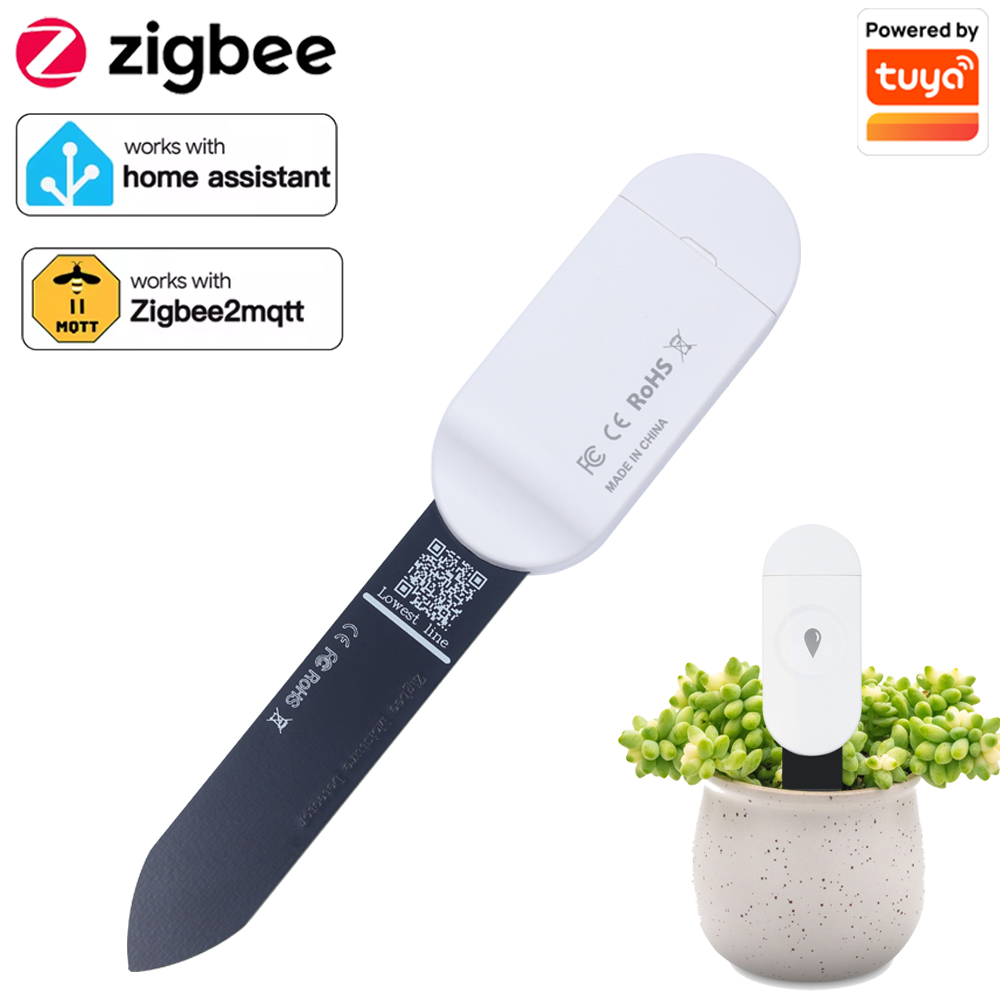 Tuya zigbee temperatura umidad - Tuya Zigbee Soil Moisture Temperature Sensor avaliação e preço