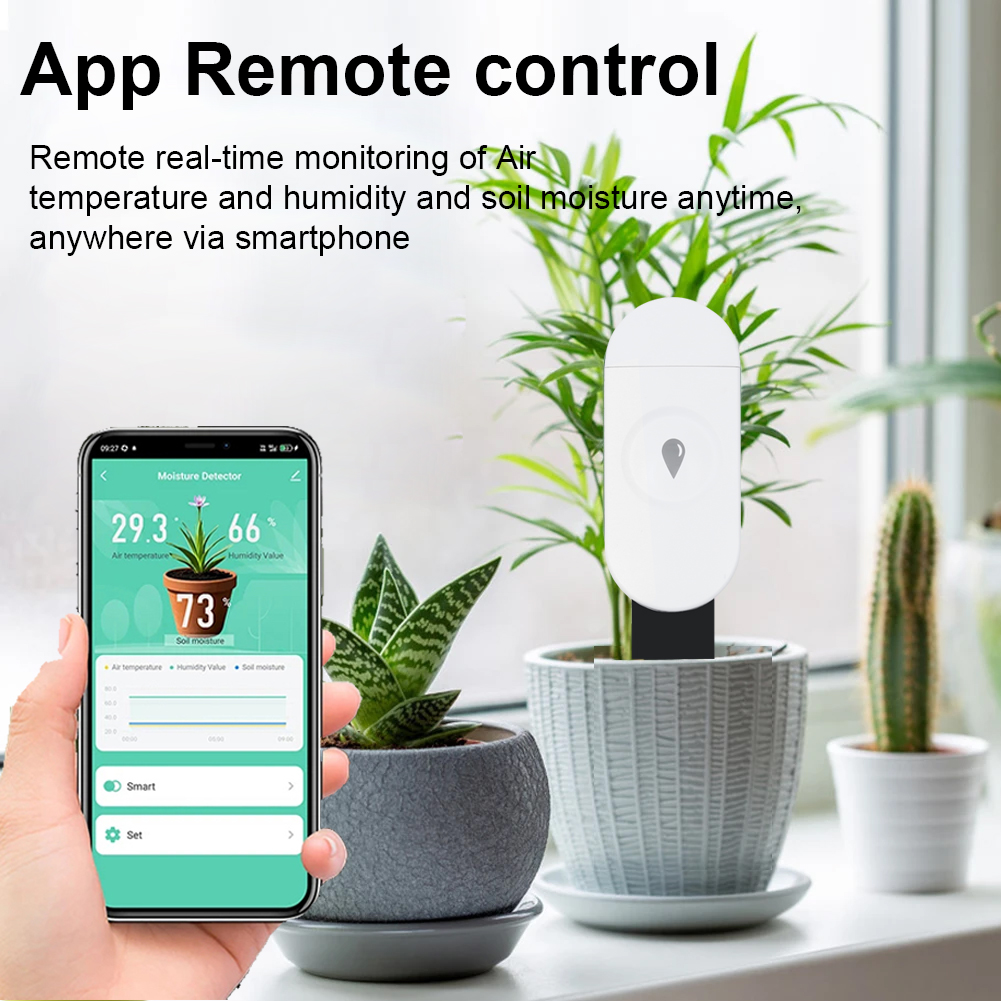 Tuya zigbee temperatura umidad - Tuya Zigbee Soil Moisture Temperature Sensor avaliação e preço