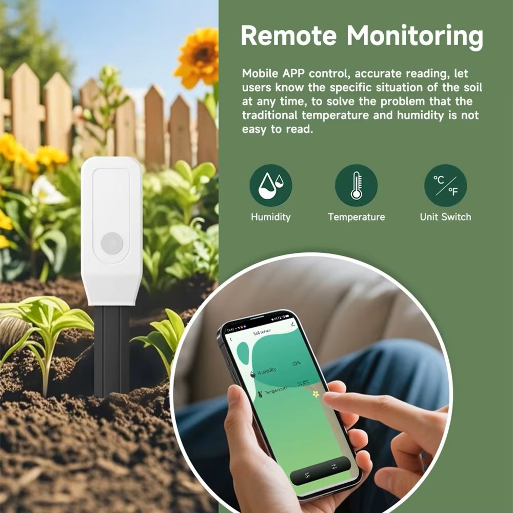Sensor de Umidade do Solo Tuya - Wifi Soil Moisture Sensor Garden App avaliação e preço