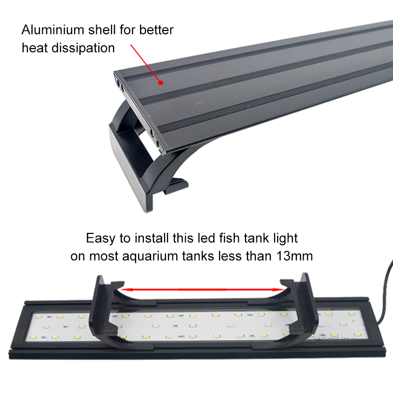 Luz led para aquário, 16-64cm, - Plant Grow Light Full Spectrum Clip On avaliação e preço