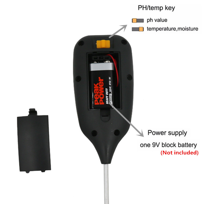 Medidor digital de umidade do  - Soil Ph Meter 3 In 1 Moisture Sunlight avaliação e preço