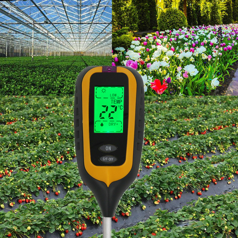 Medidor digital de umidade do  - Soil Ph Meter 3 In 1 Moisture Sunlight avaliação e preço