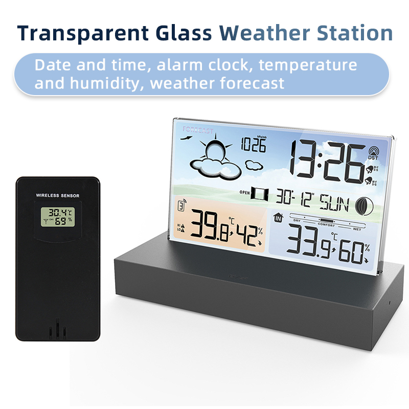 Estação meteorológica transpar - Wireless Weather Station Indoor Outdoor avaliação e preço