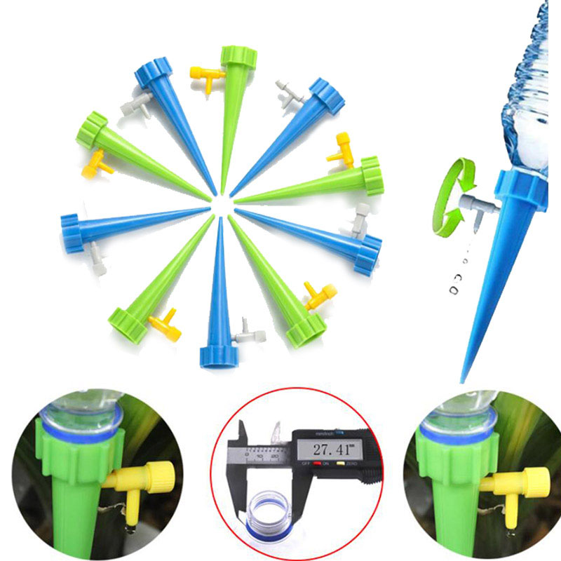 Sistema de irrigação por gotej - Automatic Plant Watering Spikes Drip Kit avaliação e preço