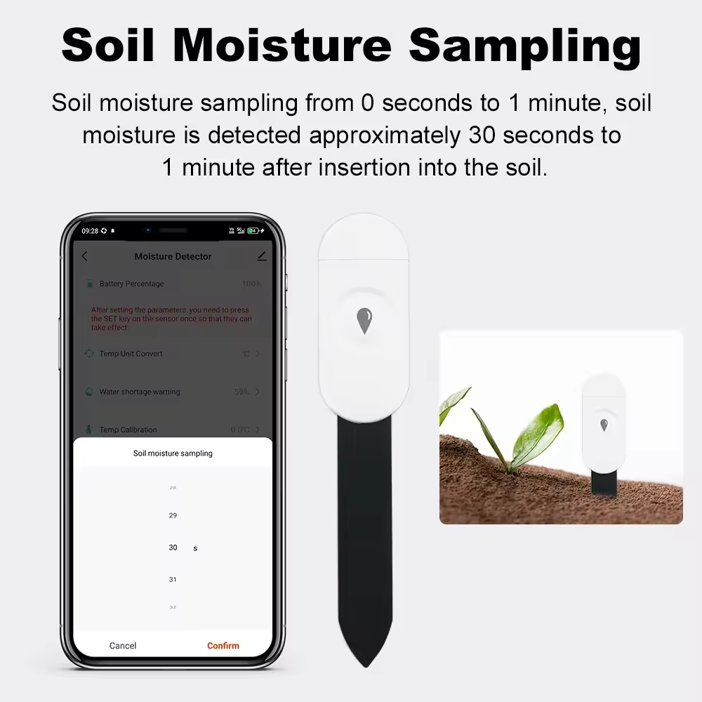 Zigbee sensor de umidade do so - Tuya Zigbee Soil Moisture Temperature Sensor avaliação e preço