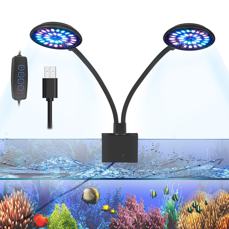 Usb aquário led luz tanque de  - Plant Grow Light Full Spectrum Clip On avaliação e preço