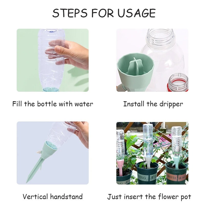3 pçs automático auto rega pic - Automatic Plant Watering Spikes Drip Kit avaliação e preço