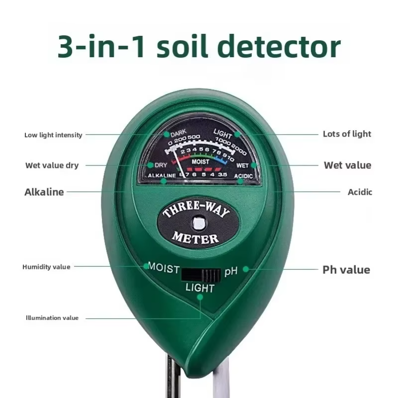 Medidor de PH do Solo 3 em 1,  - Soil Ph Meter 3 In 1 Moisture Sunlight avaliação e preço