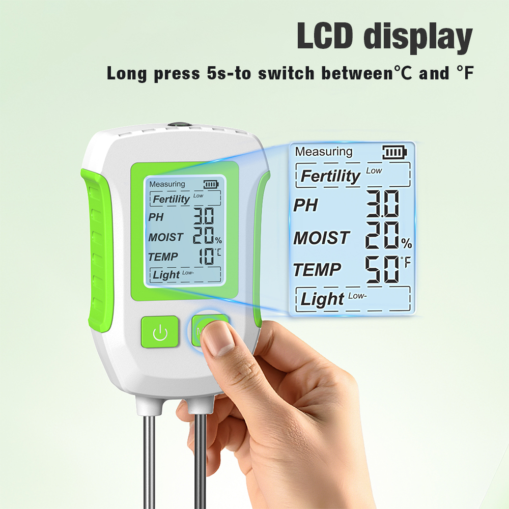 Testador de solo com luz de fu - Soil Ph Meter 3 In 1 Moisture Sunlight avaliação e preço