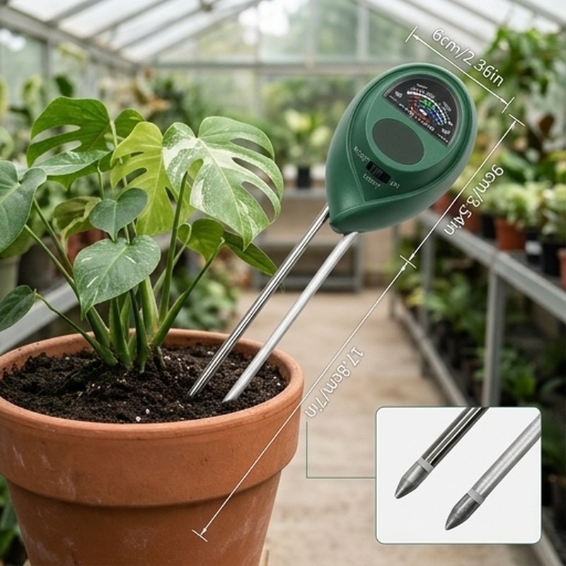 Medidor de pH do Solo 3 em 1,  - Soil Ph Meter 3 In 1 Moisture Sunlight avaliação e preço