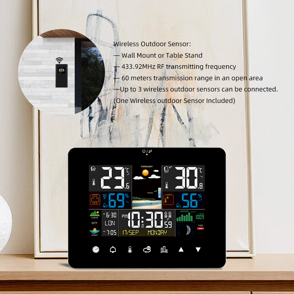 Estação meteorológica multifun - Wireless Weather Station Indoor Outdoor avaliação e preço
