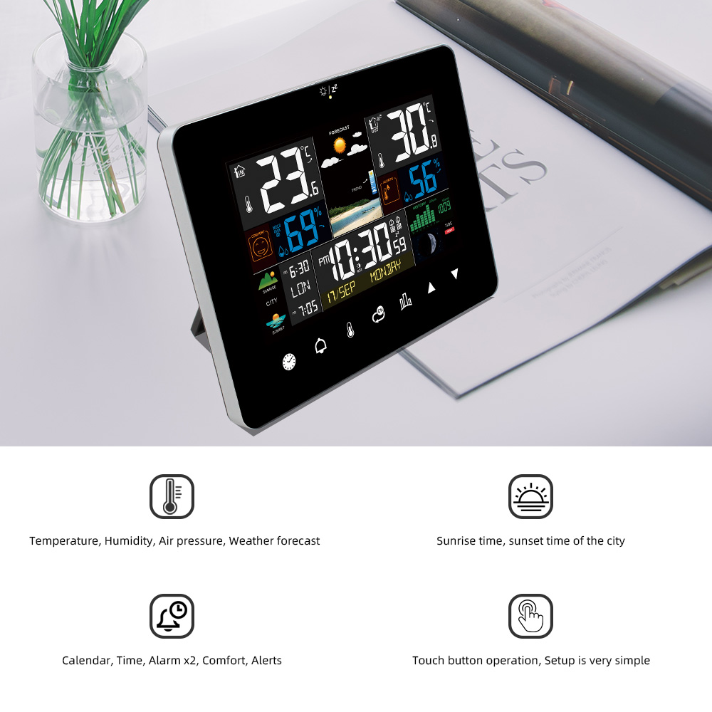 Estação meteorológica multifun - Wireless Weather Station Indoor Outdoor avaliação e preço