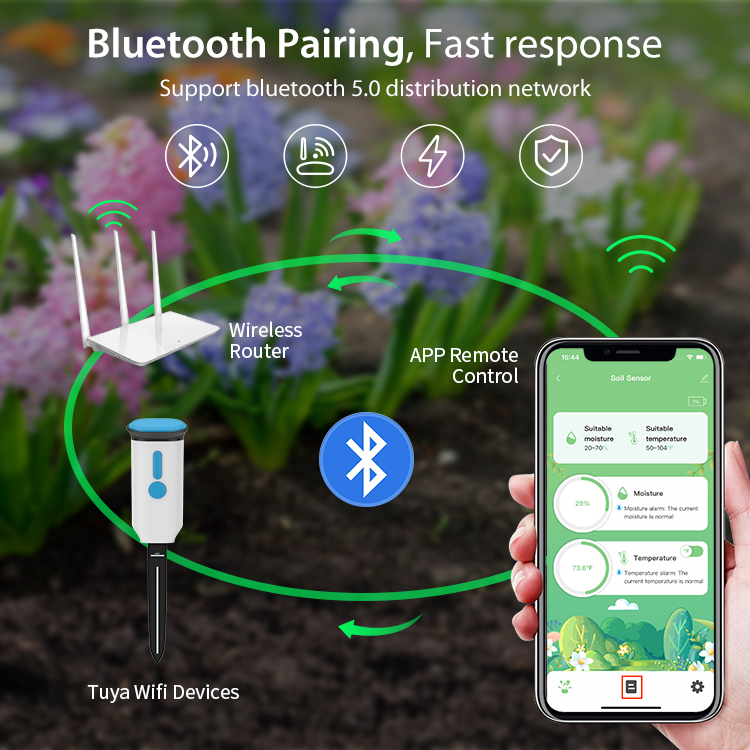 Sensor de Umidade e Temperatur - Wifi Soil Moisture Sensor Garden App avaliação e preço