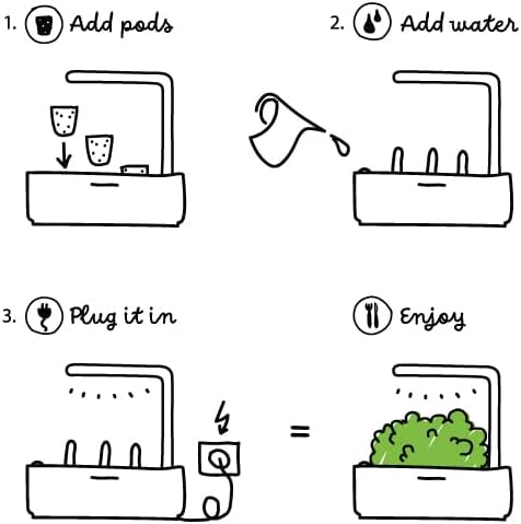 Kit de horta inteligente para  - Indoor Herb Garden Grow Light Smart Kit avaliação e preço