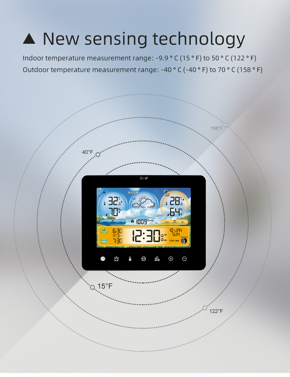 Termômetro de estação meteorol - Wireless Weather Station Indoor Outdoor avaliação e preço