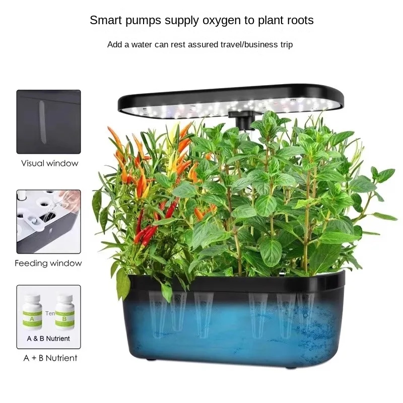 Kit de cultivo de plantas hidr - Indoor Herb Garden Grow Light Smart Kit avaliação e preço